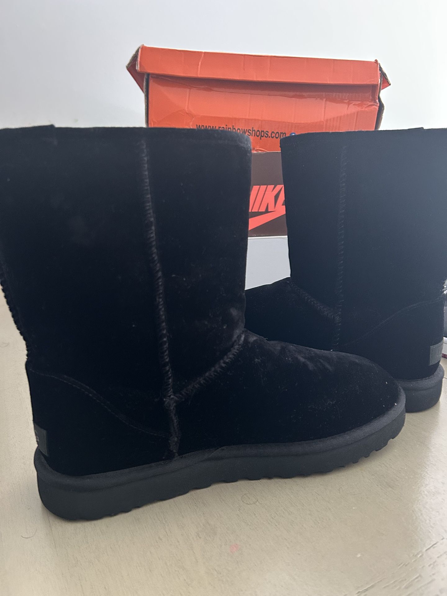 Suede Black Tall Uggs
