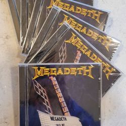 5 NEW Megadeth CDs