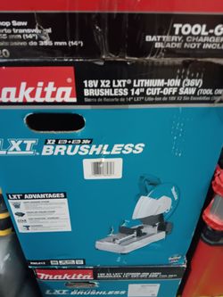 Makita 18V X2 LXT 14" Brushless Cut-Off Saw