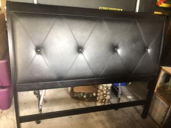 Queen Black Headboard 