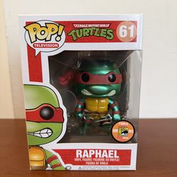 TMNT Raphael Metallic SDCC Limited Funko Pop