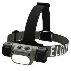 Elgin Helldiver Rechargeable LED Headlamp with USB Magnetic Charger, 600 Lumens Waterproof Work Light, Hands-Free Mount, Red Night Vision, Adjustable