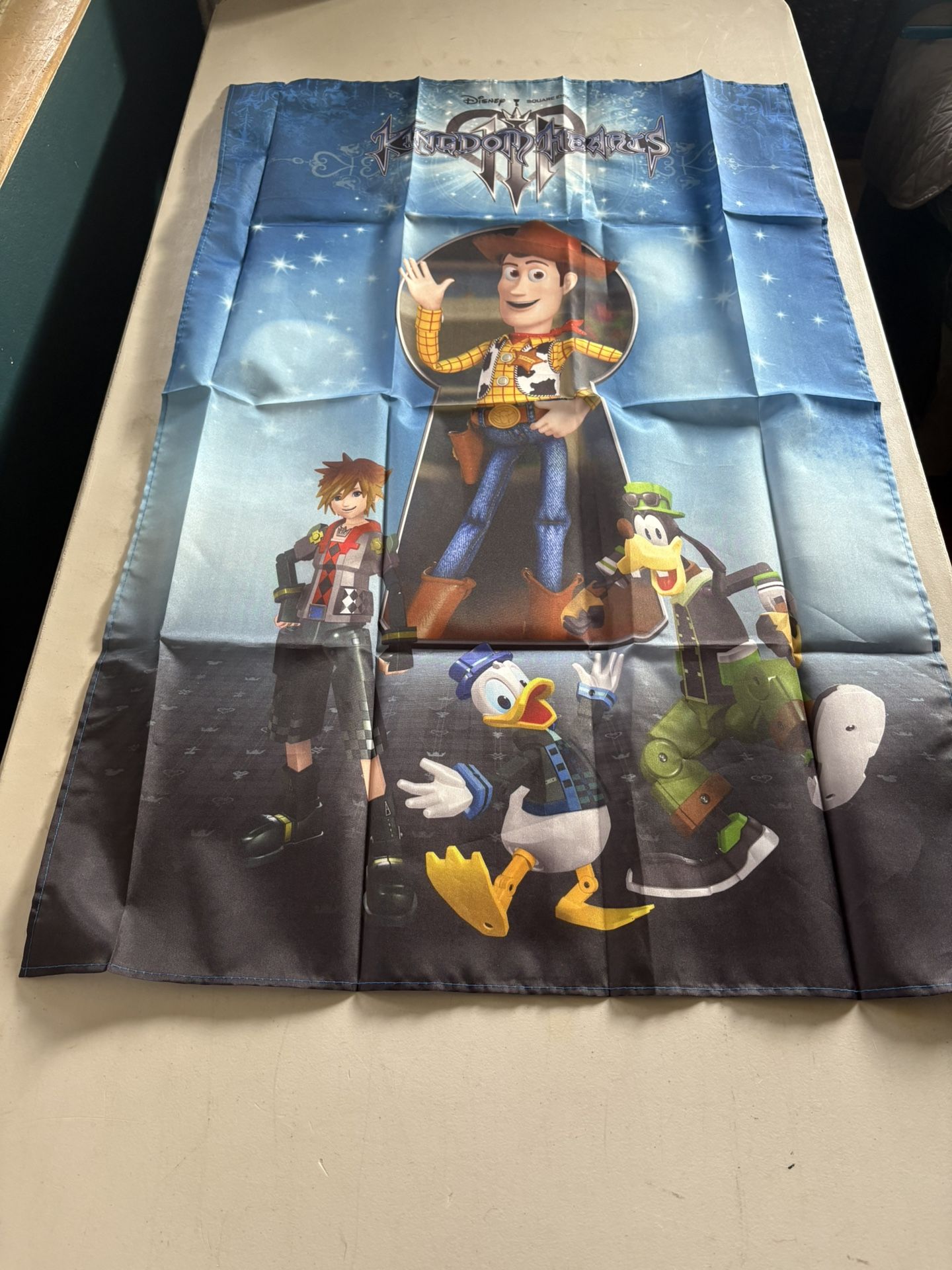 Kingdom Hearts 3 Fabric Poster Banner Toy Story Fabric Banner Gamestop Exclusive