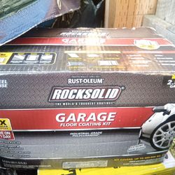 Rust-Oleum RockSolid 180 oz. Gray Polycuramine 2.5 Car Garage Floor Kit