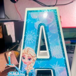 Frozen Inspired 3D Cardstock Name (used)