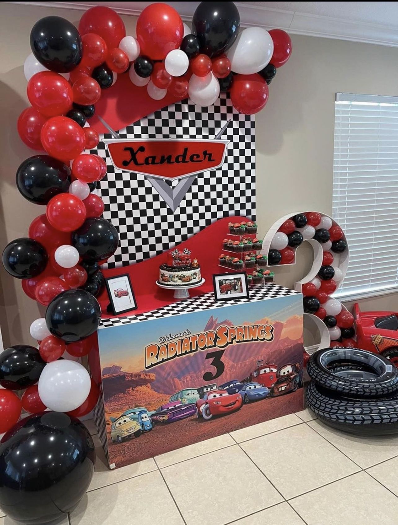 Cars McQueen Birthday party Fiesta decorations decor 
