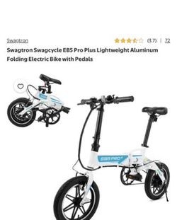 Swagtron Swagcycle EB5 Pro Plus Folding Electric Bike