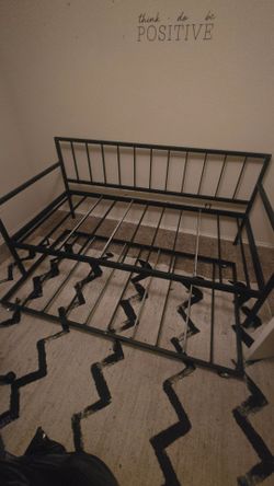 Twin Bed Frame w Trundle Roll Out