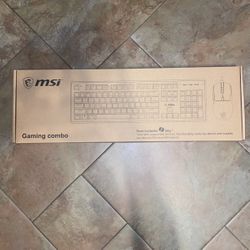 MSI Black LED Keyboard and Black LED Mouse 