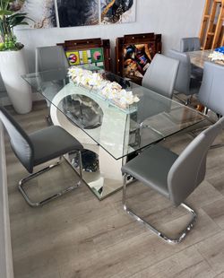 Juego de comedor mesa de 35” x 71” pulgadas
