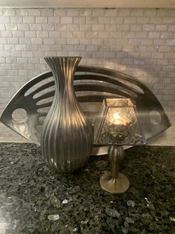 Beautiful Hand Crafted Pewter 3pc Set