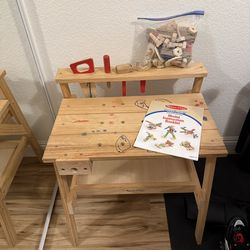 Kids Wooden Workbench