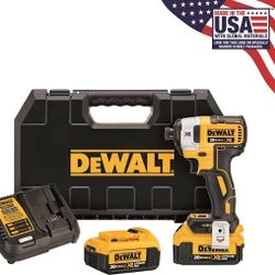 20V MAX XR Lithium-Ion Cordless Brushless 1/4 in. 3-Speed Impact Driver Kit with 2Ah and 1.7Ah Batteries, Charger & Bag 