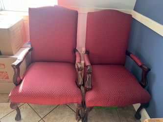 Red Arm Chairs