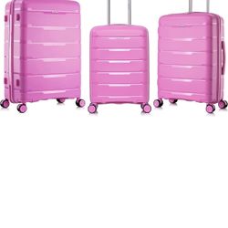 3- Piece Luggage Set Pink