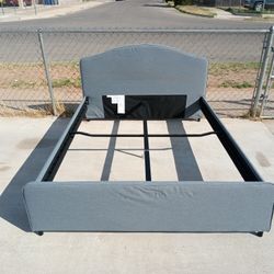 Microfiber Heavy Duty Queen Size Bed Frame Only Complete