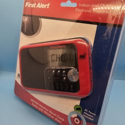 AM/FM Weather Band Clock Radio with Weather Alert