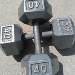 40 Pounds Dumbbells