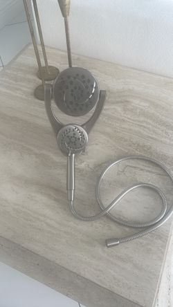 Delta, rain, pro cleaner, spa shower, duo brush, nickel