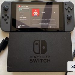 Nintendo Switch 2017 Version With Cables And Dock