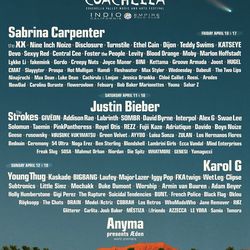 Coachella weekend 1 Sunday only