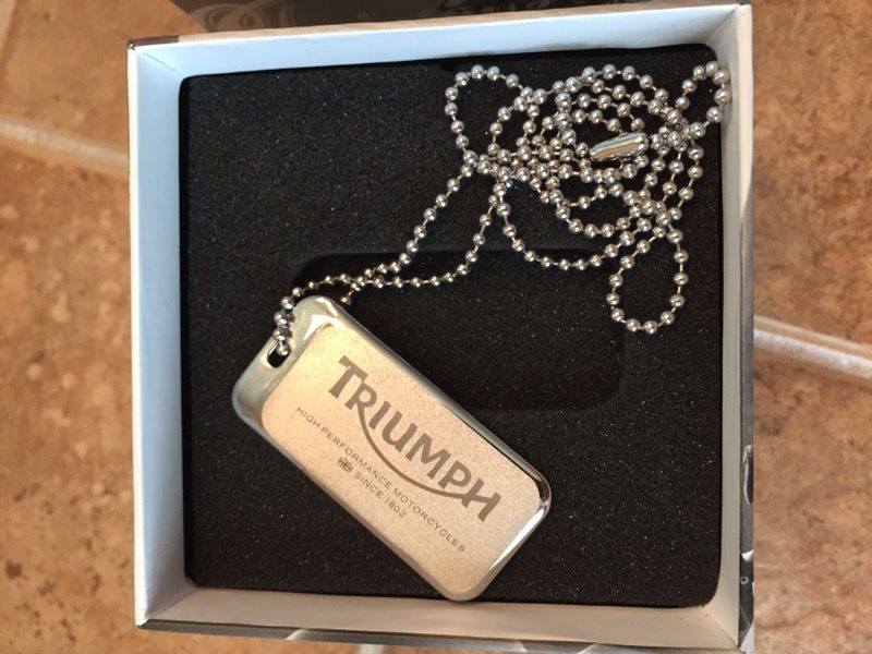 Triumph Motorcycle Dog Tag