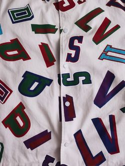 Louis Vuitton x NBA Basketball Letters Overshirt Beige Men's