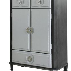Grey Chest With Drawers And Shelves