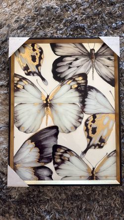 Gold and Black Butterfly Wall Decor
