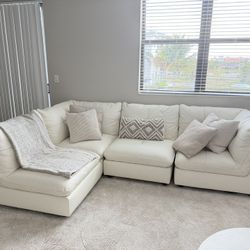  White leather Couches 