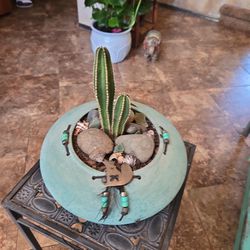 Fencepost Cactus In 10in Ceramic And 