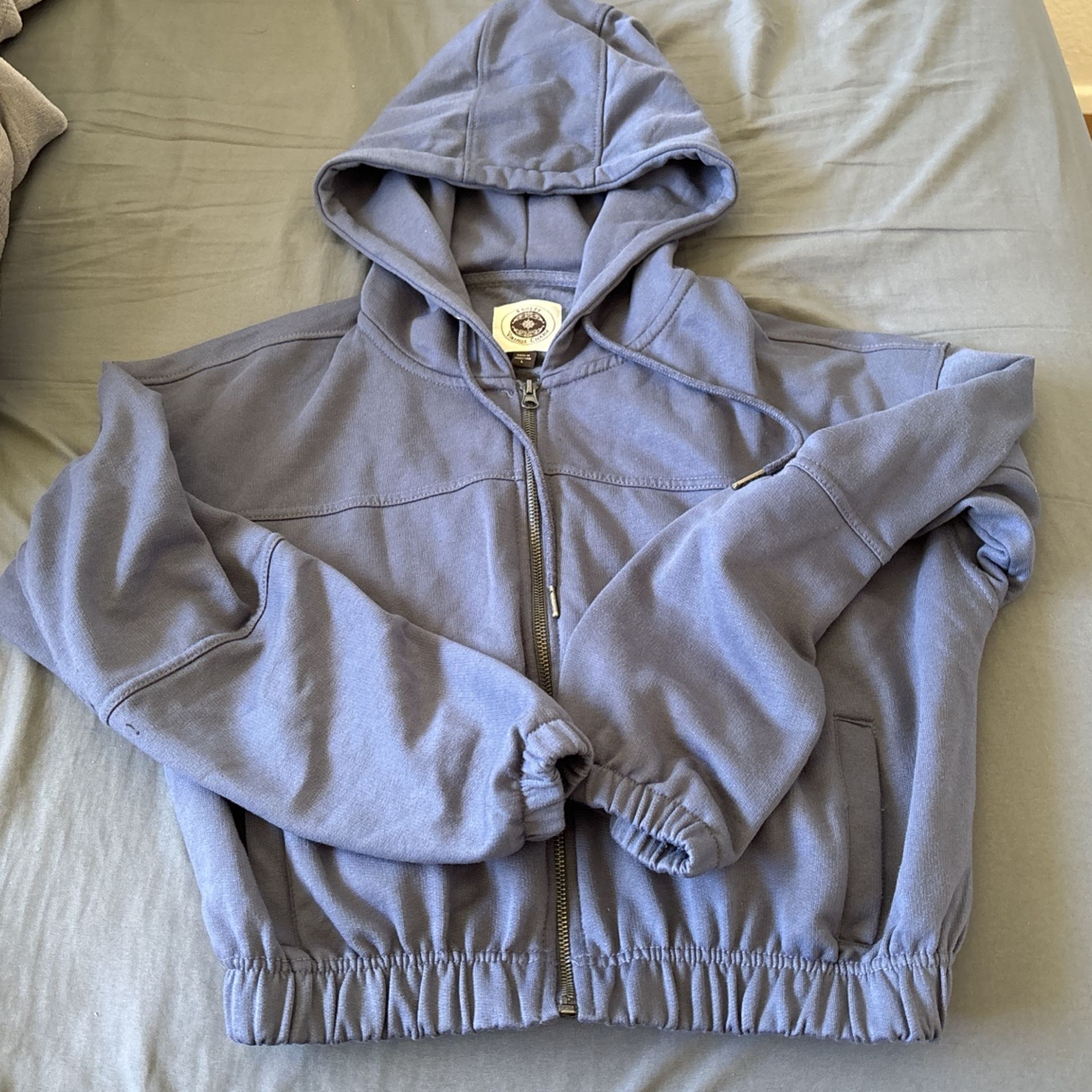 Cropped Vintage Hoodie