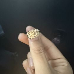 10k Gold Nugget Ring