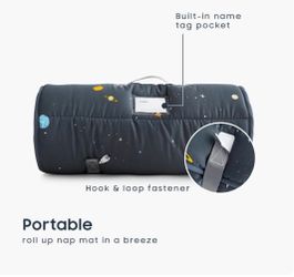 Kids Portable Roll-Up Nap Mat Toddler