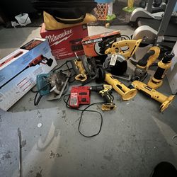 Dewalt, Milwaukee, Makita, Black n Decker, Ryobi 