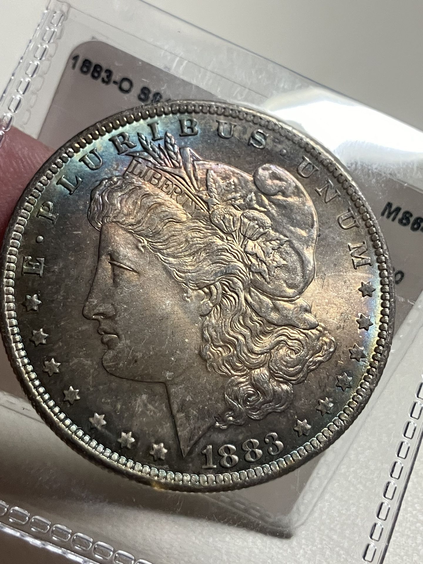 1883 O Morgan Silver Dollar Toner Uncirculated MS64+