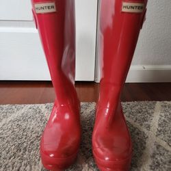 Pink Hunter Boots Size 37
