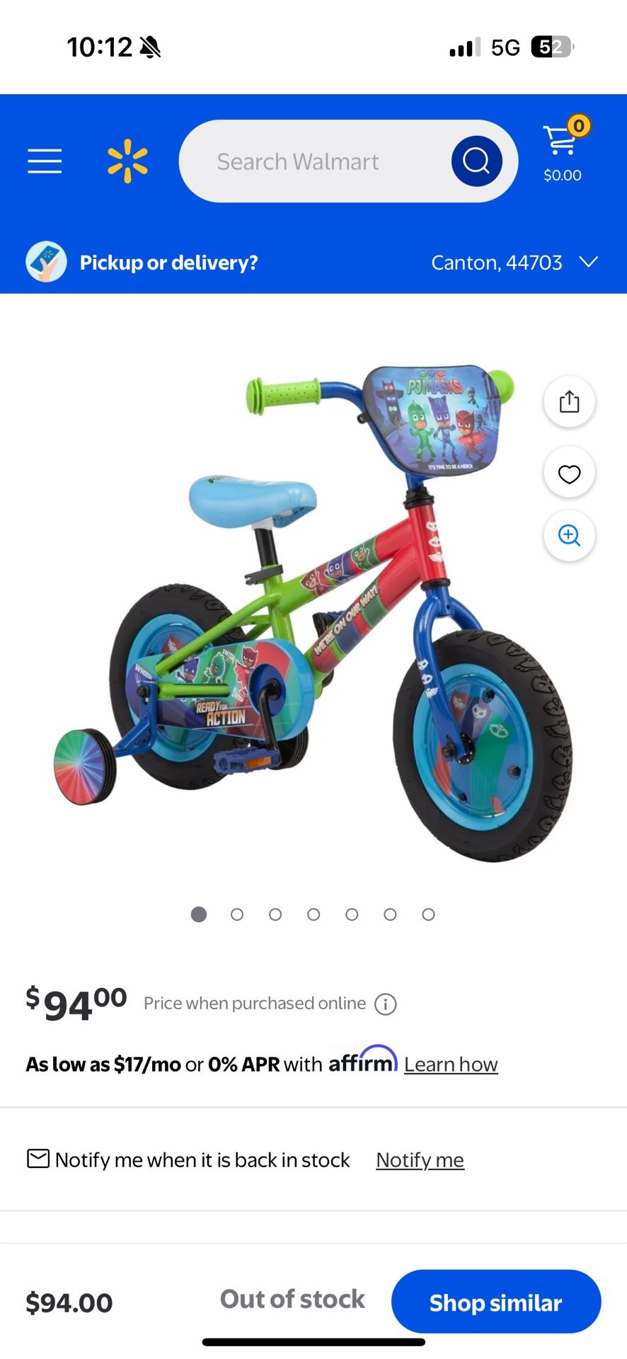 Catboy Kids Bike, 12-inch wheels, blue