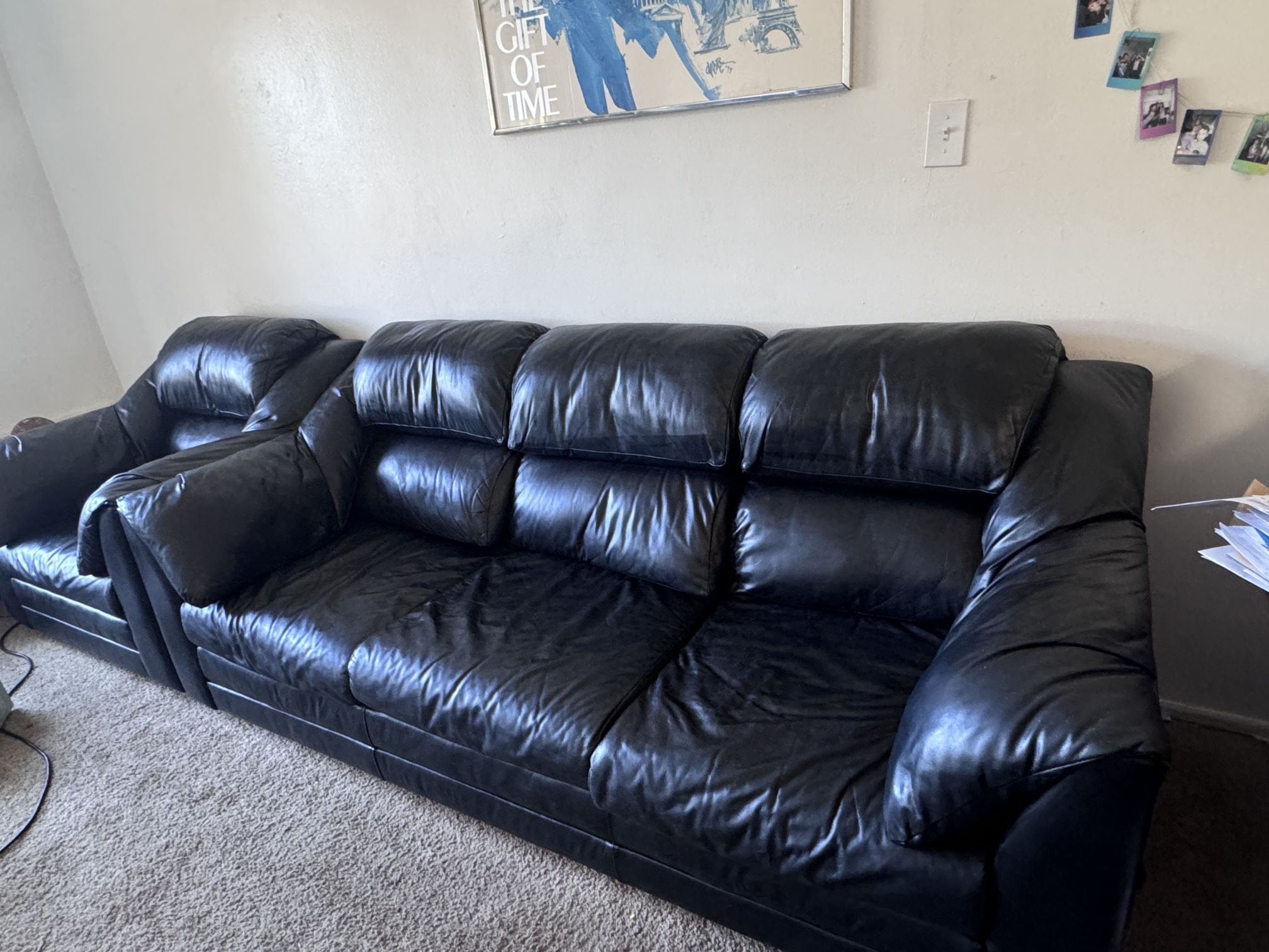 Leather couch