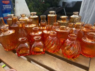48pcs. Glass bud vases