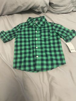 Carter’s Plaid Button Up Shirt 24m