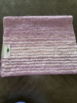 Home Weavers Gradation Rug 21x34 Purple Ombre Striped 100% Cotton New