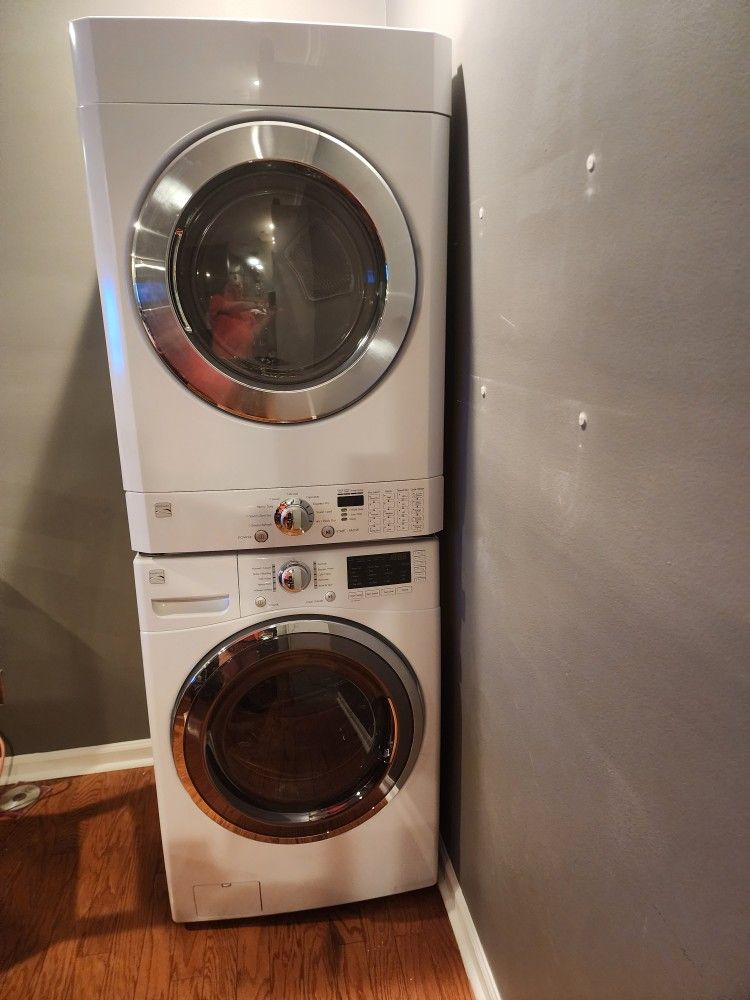 Kenmore HE Steam Washer And Steam Dryer-stackable