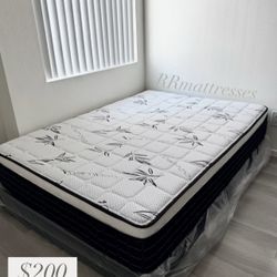 Queen Size Mattress & Box Spring  New 
