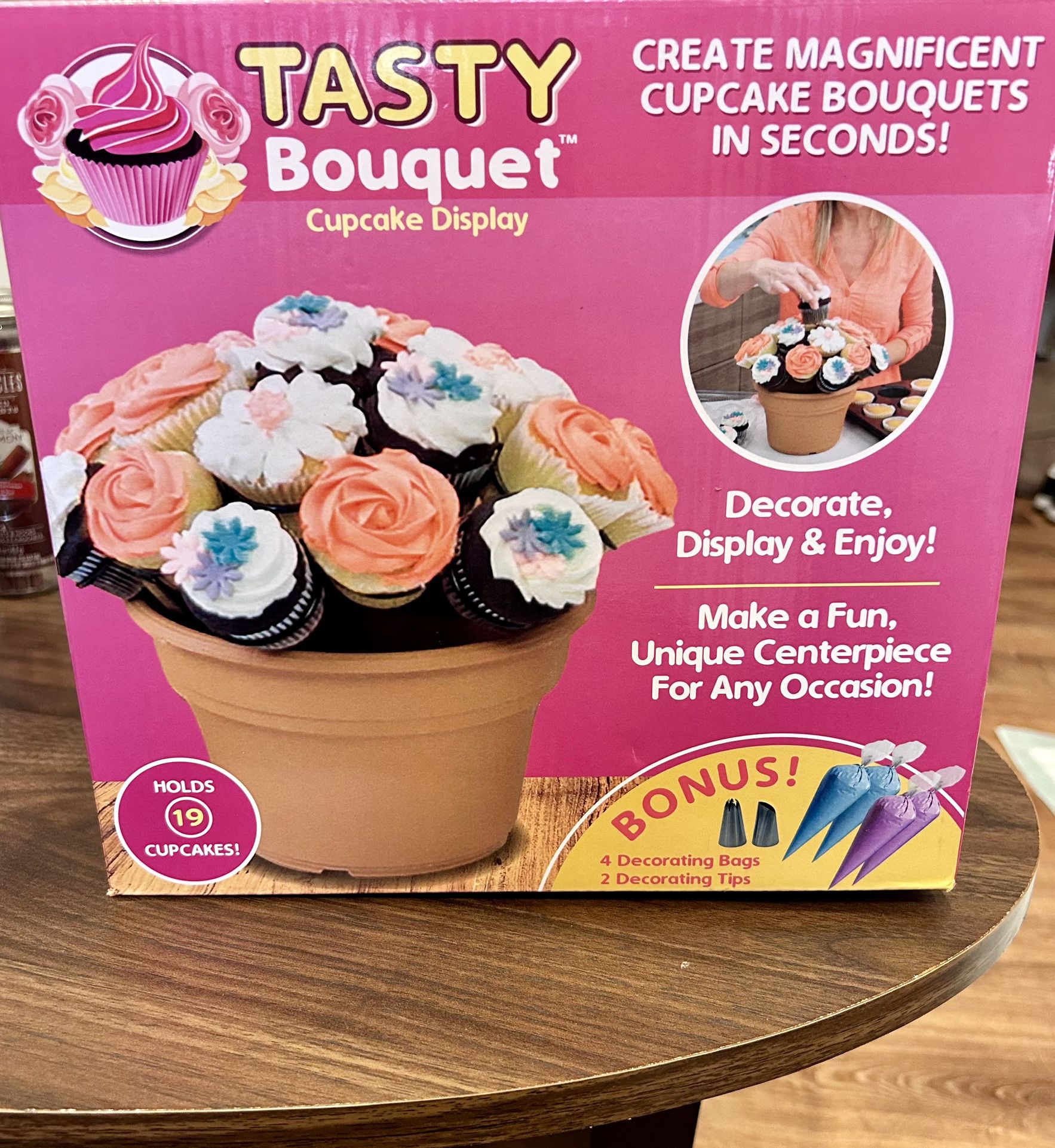 Tasty Bouquet Cupcake Display