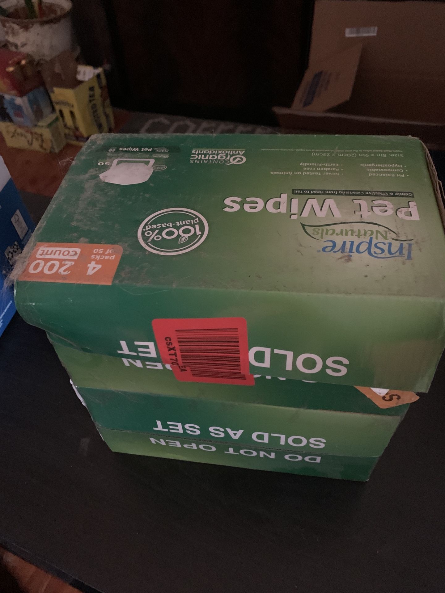 Inspire Naturals Plant-Based Pet Wipes 200 Count