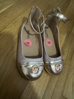 Michael Kors Rose Gold Ballet Flats Size 10