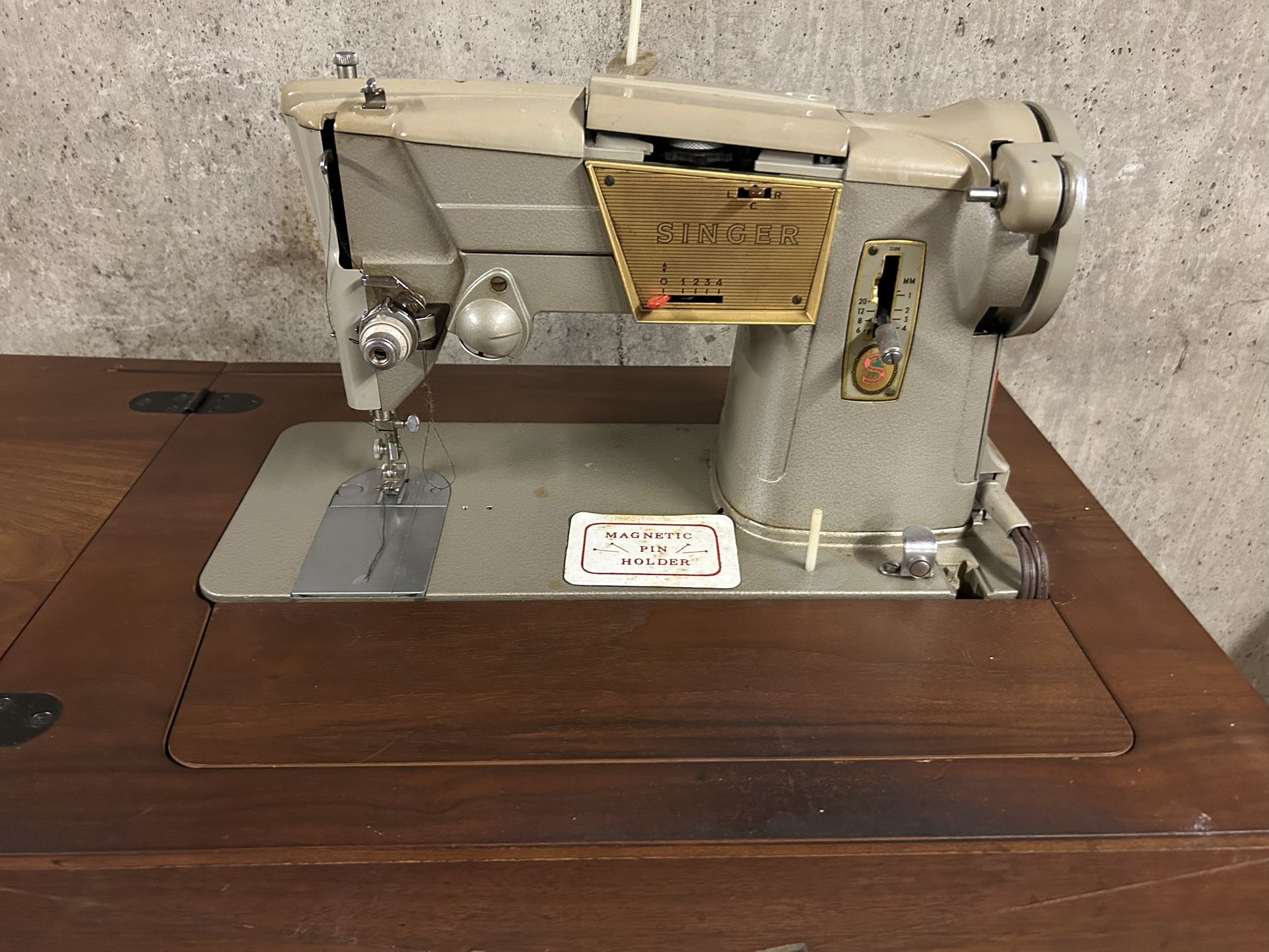 Antique MCM Singer Sewing Table