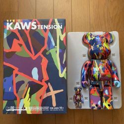 Bearbrick Kaws Tension 400% and 100%
