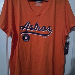 Houston Astros 2XL Womens Majestic Shirt 
